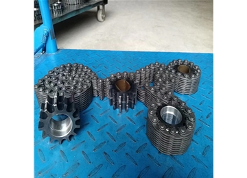 寧津縣榮達(dá)機械齒形鏈條鏈輪CL12節(jié)距19.05毫米內(nèi)導(dǎo)19片高速靜音鏈條