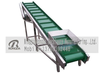 帶槽的皮帶輸送機(jī)，輸送平穩(wěn)，安全可靠